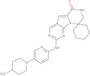 2'-((5-(4-Methylpiperazin-1-yl)pyridin-2-yl)amino)-7',8'-dihydro-6'H-spiro[cyclohexane-1,9'-pyrazino[1',2':1,5]pyrrolo[2,3-d]pyrimid in]-6'-one