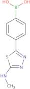 4-(5-(Methylamino)-1,3,4-thiadiazol-2-yl)phenylboronic acid