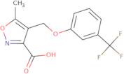 5-Methyl- 4- [[3- (trifluoromethyl) phenoxy] methyl] -3- isoxazolecarboxylic acid