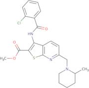 Methyl 3-(2-chlorobenzamido)-6-[(2-methylpiperidin-1-yl)methyl]thieno[2,3-b]pyridine-2-carboxylate