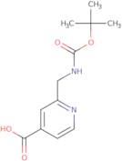 2-[({[(2-Methyl-2-propanyl)oxy]carbonyl}amino)methyl]isonicotinic acid