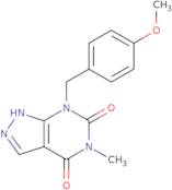 7-[(4Methoxyphenyl)methyl]-5-methyl-2H-pyrazolo[3,4-d]pyrimidine-4,6(5H,7H)-dione