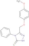 3-((4-methoxyphenoxy)methyl)-4-phenyl-1,2,4-triazoline-5-thione