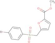 methyl 5-(((4-bromophenyl)sulfonyl)methyl)furan-2-carboxylate