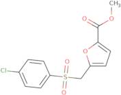 methyl 5-(((4-chlorophenyl)sulfonyl)methyl)furan-2-carboxylate