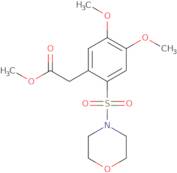 methyl 2-(4,5-dimethoxy-2-(morpholin-4-ylsulfonyl)phenyl)acetate