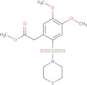 methyl 2-(4,5-dimethoxy-2-(thiomorpholin-4-ylsulfonyl)phenyl)acetate