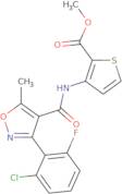 methyl 3-((3-(2-chloro-6-fluorophenyl)-5-methylisoxazol-4-yl)carbonylamino)thiophene-2-carboxylate