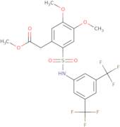 methyl (2-(((3,5-bis(trifluoromethyl)phenyl)amino)sulfonyl)-4,5-dimethoxyphenyl)acetate