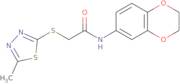 2-(3-Methyl(2,4,5-thiadiazolylthio))-N-(4-oxachroman-6-yl)ethanamide