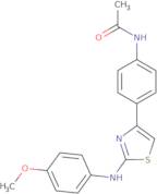 N-(4-(4-((4-methoxyphenyl)amino)-3,5-thiazolyl)phenyl)ethanamide