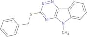 5-methyl-3-(phenylmethylthio)-1,2,4-triazino[5,6-b]indole