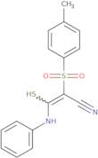 2-((4-methylphenyl)sulfonyl)-3-(phenylamino)-3-sulfanylprop-2-enenitrile