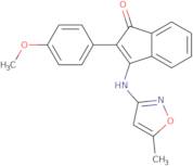 2-(4-methoxyphenyl)-3-((5-methylisoxazol-3-yl)amino)inden-1-one