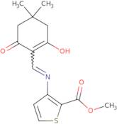 methyl 3-(((4,4-dimethyl-2,6-dioxocyclohexylidene)methyl)amino)thiophene-2-carboxylate