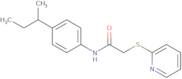 N-(4-(methylpropyl)phenyl)-2-(2-pyridylthio)ethanamide