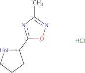 3-Methyl-5-(2-pyrrolidinyl)-1,2,4-oxadiazole hydrochloride