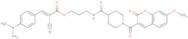 (E)-3-[1-(7-Methoxy-2-oxo-2H-chromene-3-carbonyl)piperidine-4-carboxamido]propyl 2-cyano-3-[4-(d...