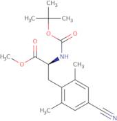 (S)-methyl 2-((tert-butoxycarbonyl)-amino)-3-(4-cyano-2,6dimethylphenyl) propanoate