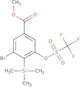 Methyl 3-bromo-5-(((trifluoromethyl)sulfonyl)-oxy)-4-(trimethylsilyl)benzoate