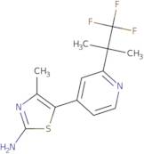 4-Methyl-5-(2-(1,1,1-trifluoro-2-methylpropan-2-yl)pyridin-4-yl)thiazol-2-amine