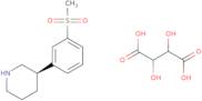 3S-(-)-3-[3-(Methanesulfonyl)phenyl]piperidine tartaric acid salt