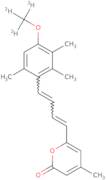 6-[(1E, 3E)-4-(4-Methoxy-2,3,6-trimethylphenyl-d3)-2-methyl-1,3-butadien-1-yl]-4-methyl-2H-pyran-2…