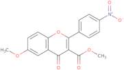 6-Methoxy-3-(methoxycarbonyl)-2-(4-nitrophenyl)-4H-benzopyran-4-one