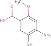 2-Methoxy-4-amino-5-mercaptobenzoic acid