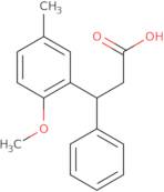 3-(2-Methoxy-5-methylphenyl)-3-phenyl-propanoic acid