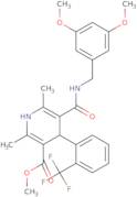 Methyl 1,4-dihydro-2,6-dimethyl-4-(2'-trifluoromethyl)phenyl-pyridine-3-carboxylate-5-(3,4-dimetho…