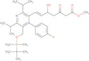 Methyl rac-(E)-7-[5-tert-butyldimethylsilyloxymethyl-2,6-diisopropyl-4-(4-fluorophenyl)-3-pyridiny…