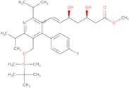 Methyl rel-(E)-7-[5-tert-butyldimethylsilyloxymethyl-2,6-diisopropyl-4-(4-fluorophenyl)-pyrid-3-yl…