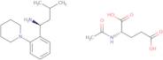 (S,S')-3-Methyl-1-(2-piperidinophenyl)butylamine, N-acetyl-glutamate salt