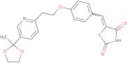 5-[4-[2-[5-(2-Methyl-1,3-dioxolan-2-yl)-2-pyridyl]ethoxy]benzylidene]-2,4-thiazolidinedione