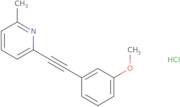 2-Methyl-6-[(3-methoxyphenyl)ethynyl]pyridine hydrochloride