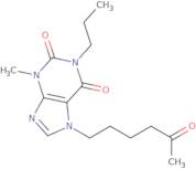 3-Methyl-7-(5-oxohexyl)-1-propylxanthine