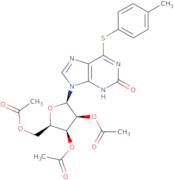 6-[(4-Methylphenyl)thio]-2-oxo-9-(2',3',5'-tri-O-acetyl-b-D-ribofuranosyl)-2,3-dihydropurine