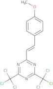 2-[2-(4-Methoxyphenyl-2-yl)ethenyl]-4,6-bis(trichloromethyl)-1,3,5-triazine