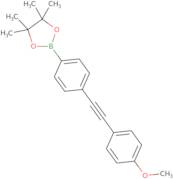 2-[4-(4-Methoxy-phenylethynyl)-phenyl]-4,4,5,5-tetramethyl-[1,3,2]dioxaborolane