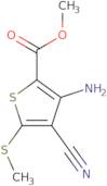Methyl 3-amino-4-cyano-5-(methylthio)thiophene-2-carboxylate