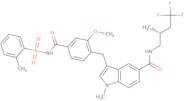 3-[[2-Methoxy-4-[[[(2-methylphenyl)sulfonyl]amino]carbonyl]phenyl]methyl]-1-methyl-N-[(2R)-4,4,4...