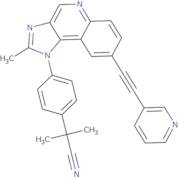 2-Methyl-2-{4-[2-methyl-8-(pyridin-3-ylethynyl)-1H-imidazo[4,5-c]quinolin-1-yl]phenyl}propanenitrile