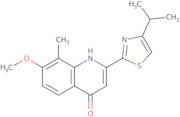 7-Methoxy-8-methyl-2-[4-(1-methylethyl)-2-thiazolyl]-4-quinolinol