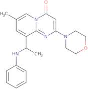 7-methyl-2-morpholino-9-(1-(phenylamino)ethyl)-4H-pyrido[1,2-a]pyrimidin-4-one