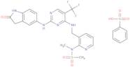 N-methyl-N-(3-((2-(2-oxoindolin-5-ylamino)-5-(trifluoromethyl)pyrimidin-4-ylamino)methyl)pyridin-2-yl)methanesulfonamide benzenesulf onate