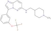 N-((1-Methylpiperidin-4-yl)methyl)-3-(3-(trifluoromethoxy)phenyl)imidazo[1,2-b]pyridazin-6-amine