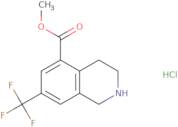 Methyl 7-(trifluoromethyl)-1,2,3,4-tetrahydroisoquinoline-5-carboxylate hydrochloride