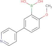 2-Methoxy-5-(pyridin-4-yl)phenylboronic acid