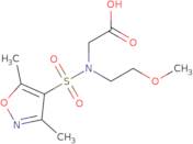 2-(N-(2-Methoxyethyl)-3,5-Dimethylisoxazole-4-Sulfonamido)Acetic Acid